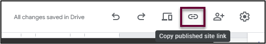 google sites copy pushished site link.png