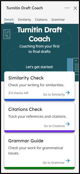 Turnitin Draft Coach